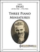 Three Piano Miniatures piano sheet music cover